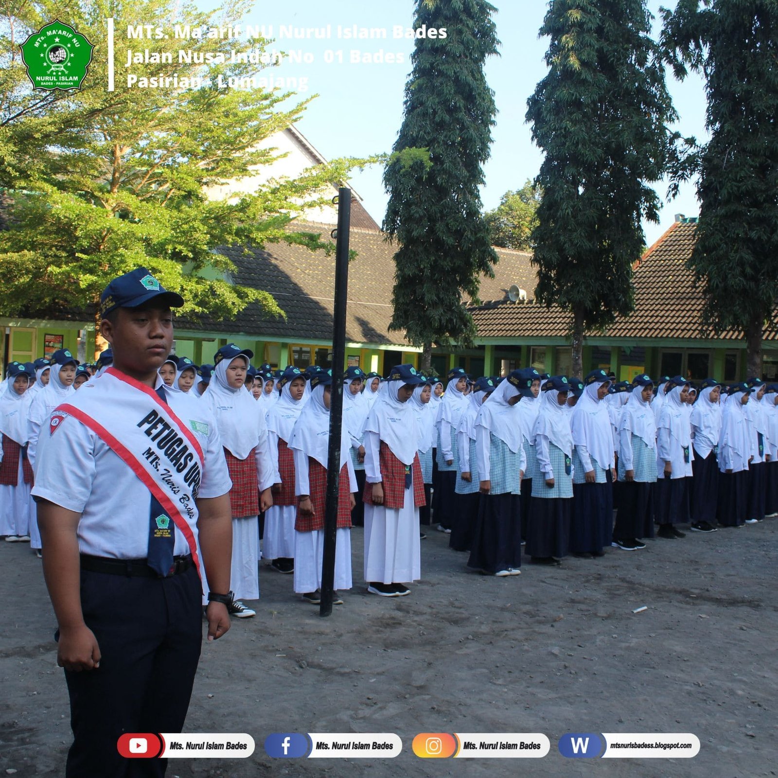 Peserta didik harus memiliki sikap tawadlu' dan ketaqwaan! Upacara Rutin Hari Senin