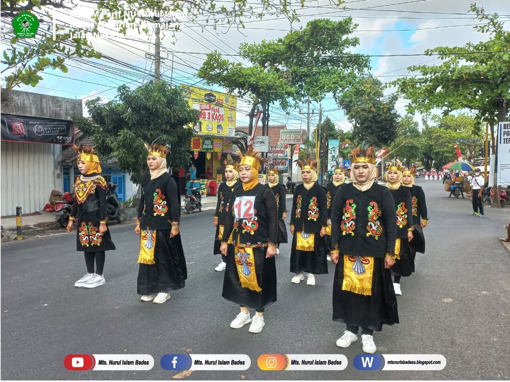 Paguyuban Madrasah Berpartisipasi Dalam Lomba Baris Berbaris Kecamatan Tahun 2024