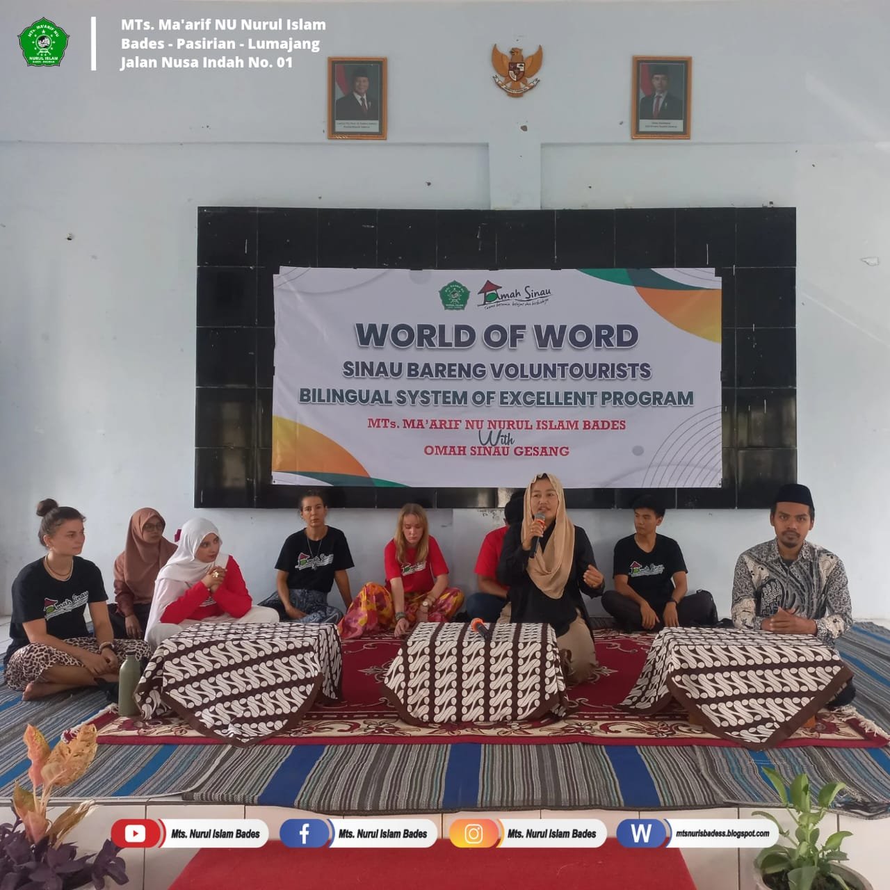 World Of Word! Sinau Bareng Voluntourists Omah Sinau Gesang